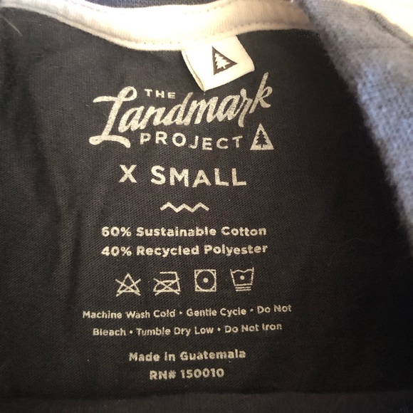 The Landmark Project national parks map graphic printed 100% cotton t-shirt - Picture 5 of 9